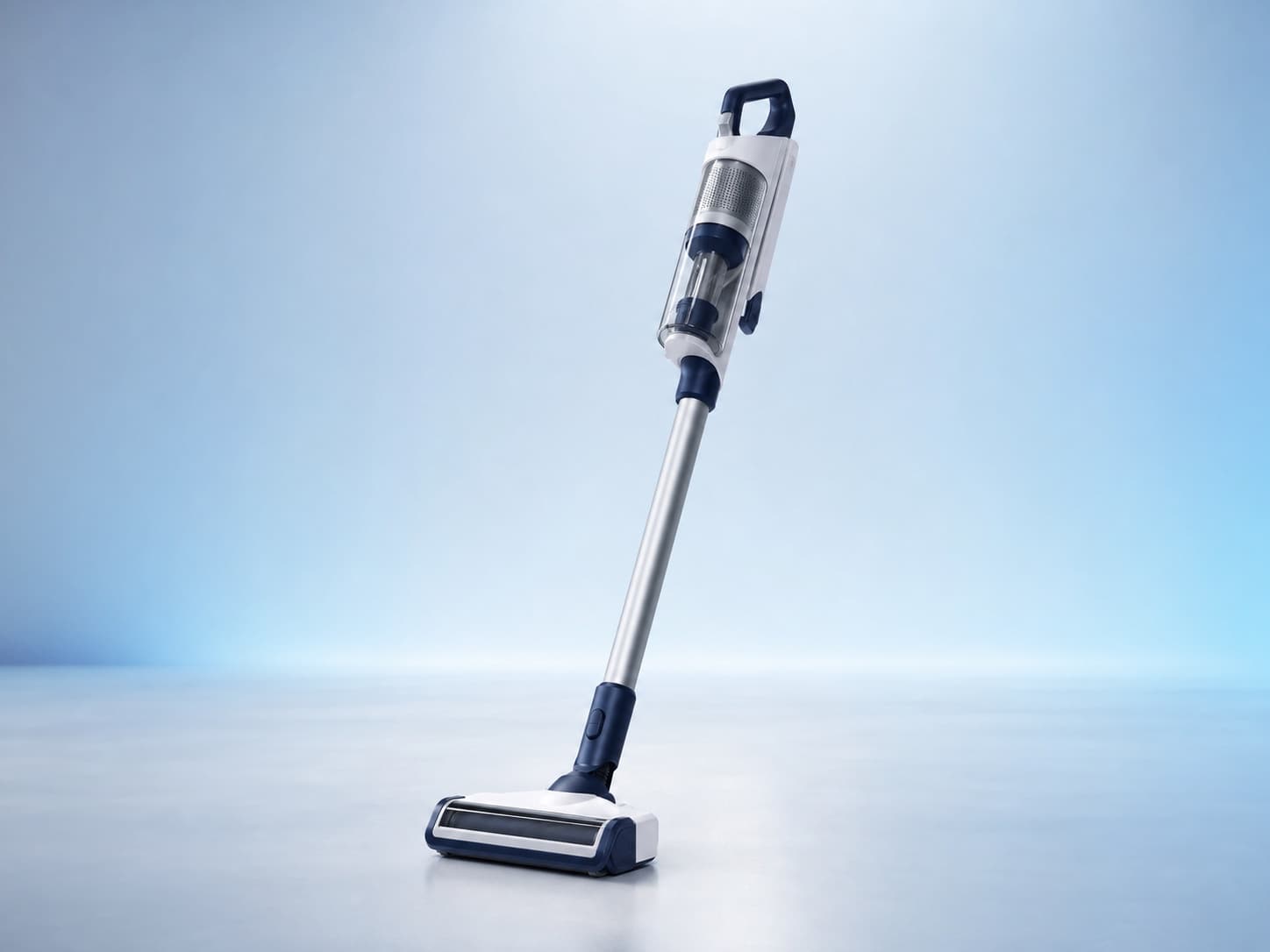 AI-generated cordless stick vacuum concept product C01.